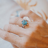 Dollop Ring in Sky Blue Kyanite (Size 7)