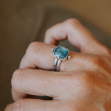 Dollop Ring in Sky Blue Kyanite (Size 7)