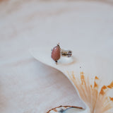 Dollop Ring in Rose Quartz (Size 8)