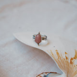 Dollop Ring in Rose Quartz (Size 8)