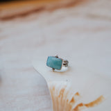 Larimar Wave Ring (Size 6.5)