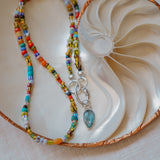 Mixed Up Necklace w/ Carabiner in Kyanite