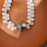 The Desert Dune Choker in Magnesite with Turquoise
