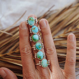 Ellipsis Ring in Sonoran Mountain Turquoise Size 9.5
