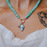 Blossom Babe Necklace in Golden Hills + Aventurine Beads