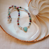 Mixed Up Anklet No. 4 in Hubei Turquoise