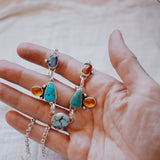 River Bud Choker in Golden Hills, Sonoran Gem, Kyanite, & Amber