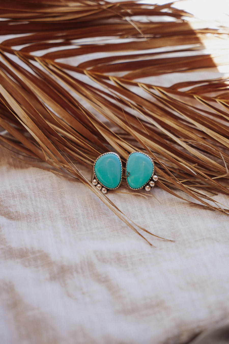 Lacuna Studs in Campitos Turquoise
