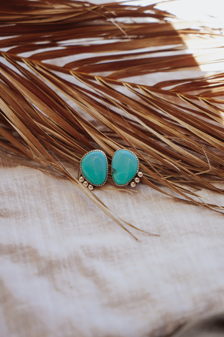 Lacuna Studs in Campitos Turquoise
