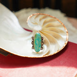 Lucy Ring in Hubei Turquoise (Size 8)