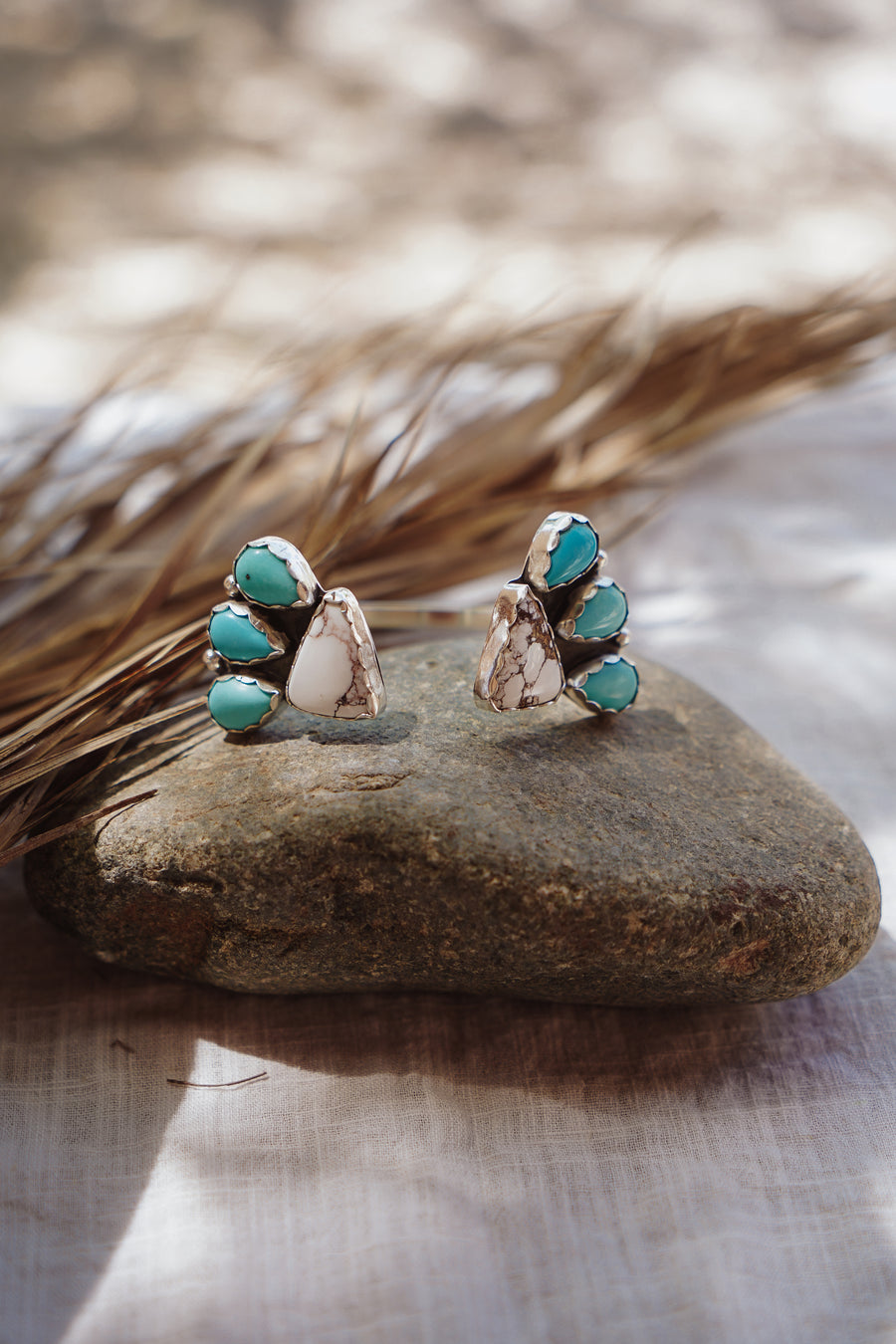 Statement Cuff in Wildhorse & Campitos Turquoise (large size)