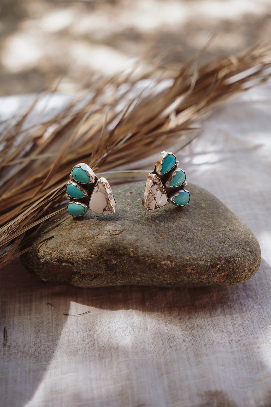 Statement Cuff in Wildhorse & Campitos Turquoise (large size)