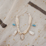 The Fray Baby Anklets with Ocean Jasper + Pearl Beads
