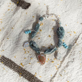 The Fray Baby Anklets with Ocean Jasper + Pearl Beads