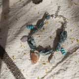 The Fray Baby Anklets with Ocean Jasper + Pearl Beads