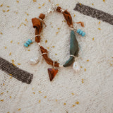 The Fray Baby Anklets with Spiny Oyster + Pearl Beads