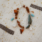 The Fray Baby Anklets with Spiny Oyster + Pearl Beads