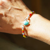 Mixed Up Bracelet No. 2 in Hubei Turquoise