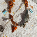 The Fray Baby Anklets with Spiny Oyster + Pearl Beads