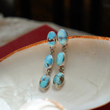 Periwinkle Drip Earrings in Golden Hills Turquoise