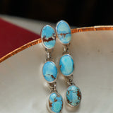 Periwinkle Drip Earrings in Golden Hills Turquoise