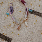 The Fray Baby Anklets with Ocean Jasper + Pearl Beads