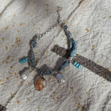 The Fray Baby Anklets with Ocean Jasper + Pearl Beads