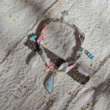 The Fray Baby Anklets with Larimar + Pearl Beads