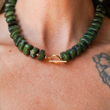 Reversible Blossom Choker in Jade