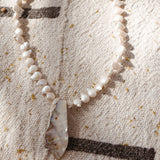 Necklace in Shell + Pearl Beads