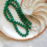 Reversible Blossom Choker in Emerald Quartz