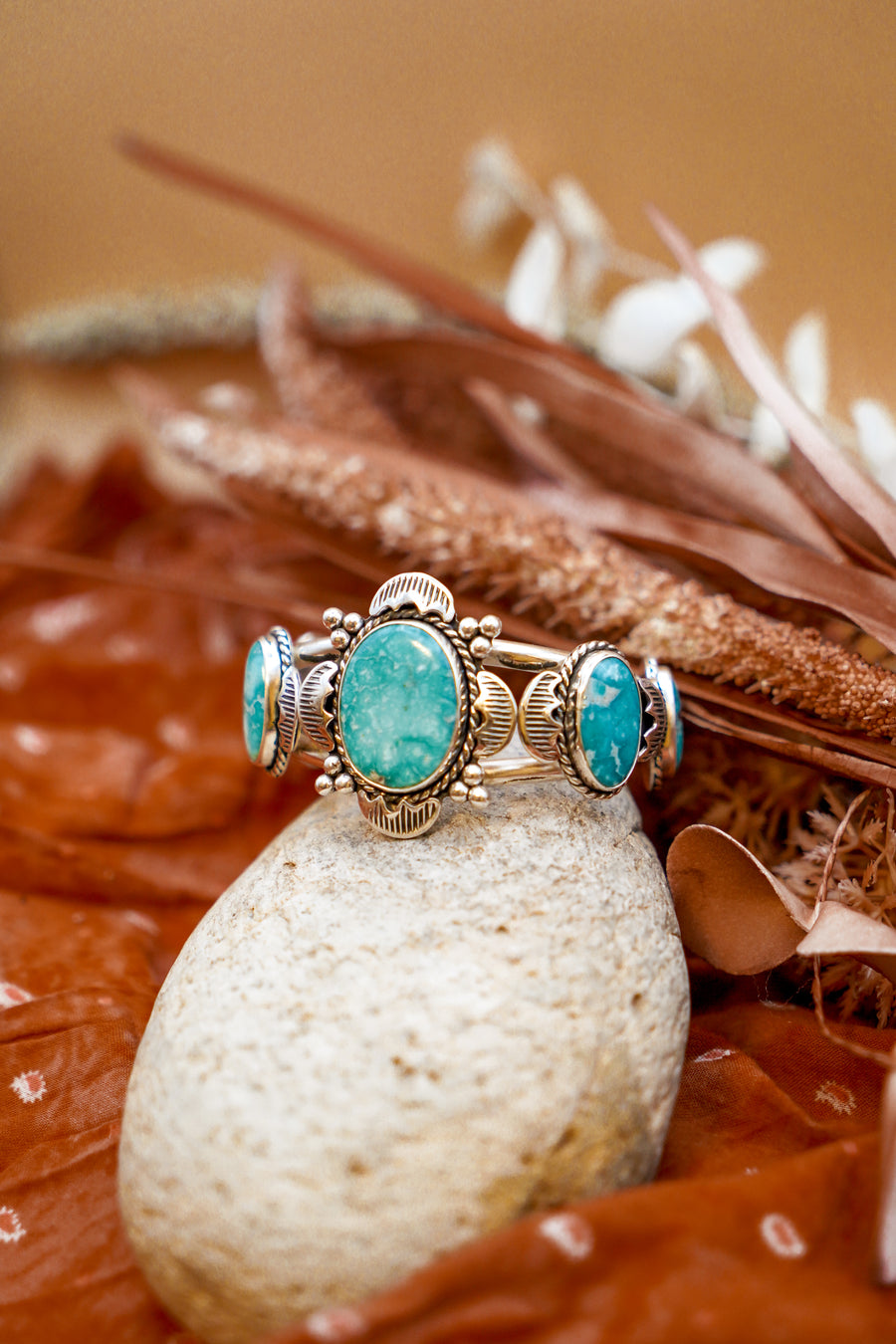 Statement Cuff in Whitewater Turquoise