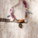 The Fray Baby Anklets with Ocean Jasper + Pearl Beads