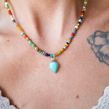 Pre-order: Mixed Up Honey Necklace in Campitos Turquoise