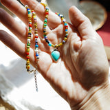 Pre-order: Mixed Up Honey Necklace in Campitos Turquoise