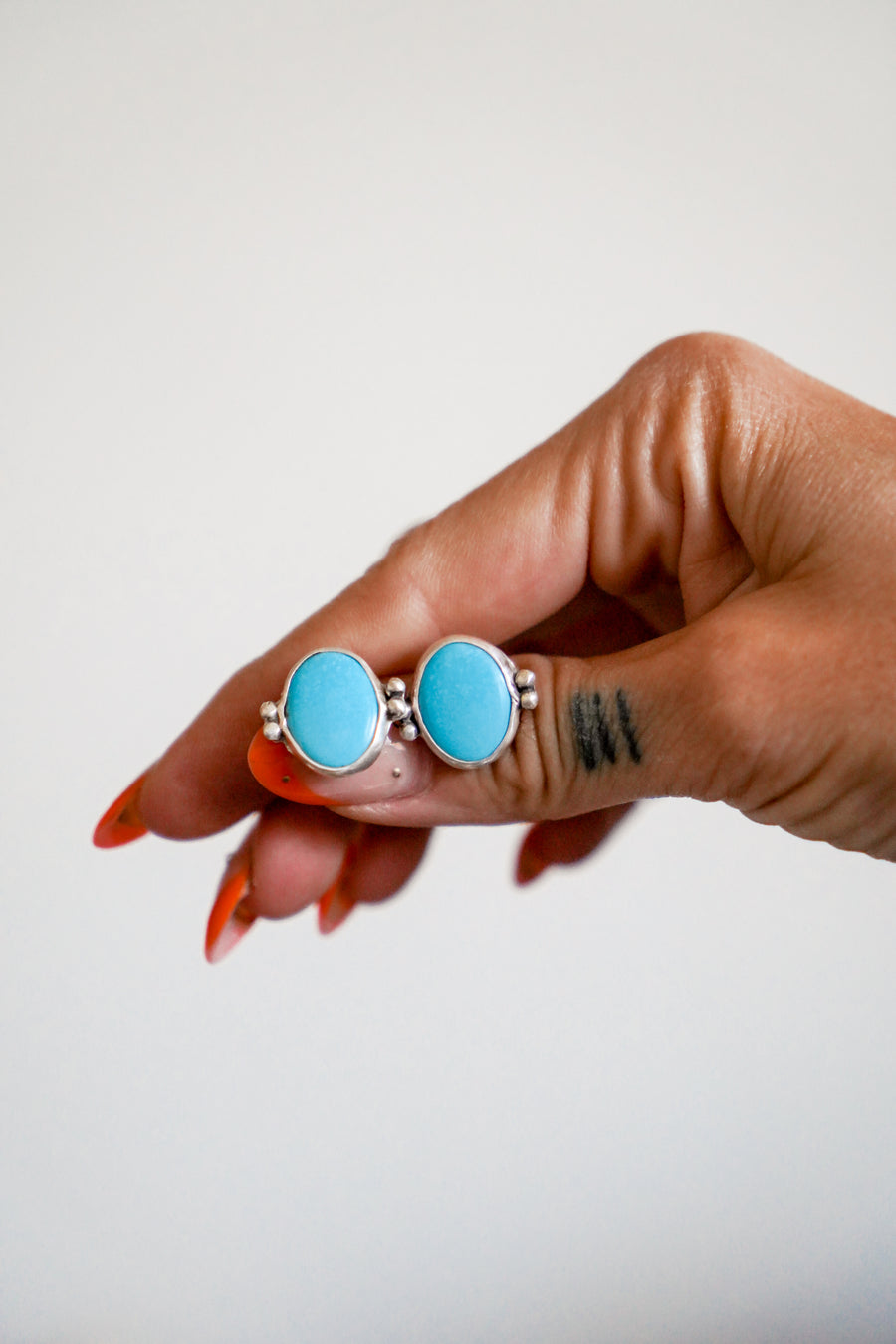 Stud Earrings in Campitos Turquoise