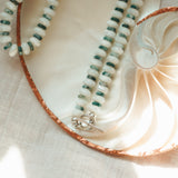 Pre-Order: Reversable Blossom in AAA Mother of Pearl and AAA Moss Agate