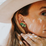 Ear Crawlers in Sonoran Gold Turquoise