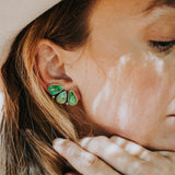 Ear Crawlers in Sonoran Gold Turquoise