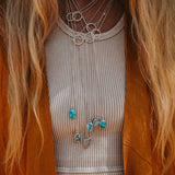 The Dainty Lariat in Boulder Opal Doublet
