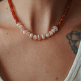 Made of Magic Necklace Carnelian + Sunstone