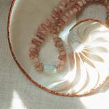 Nectar Necklace in Sunstone + Peruvian Opal