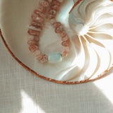 Nectar Necklace in Sunstone + Peruvian Opal