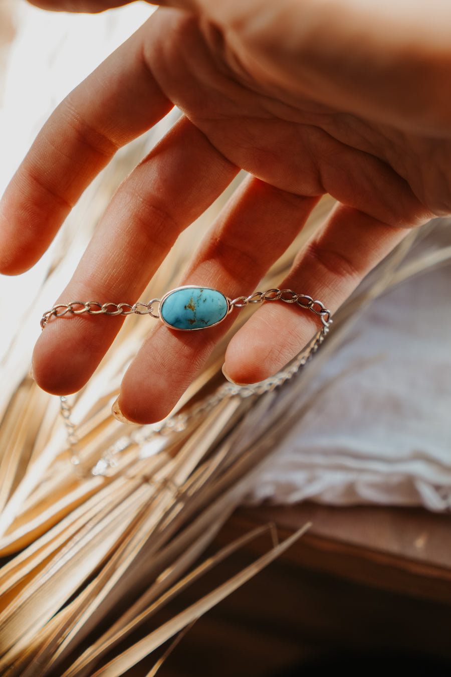 Anklet in Turquoise Mountain Turquoise