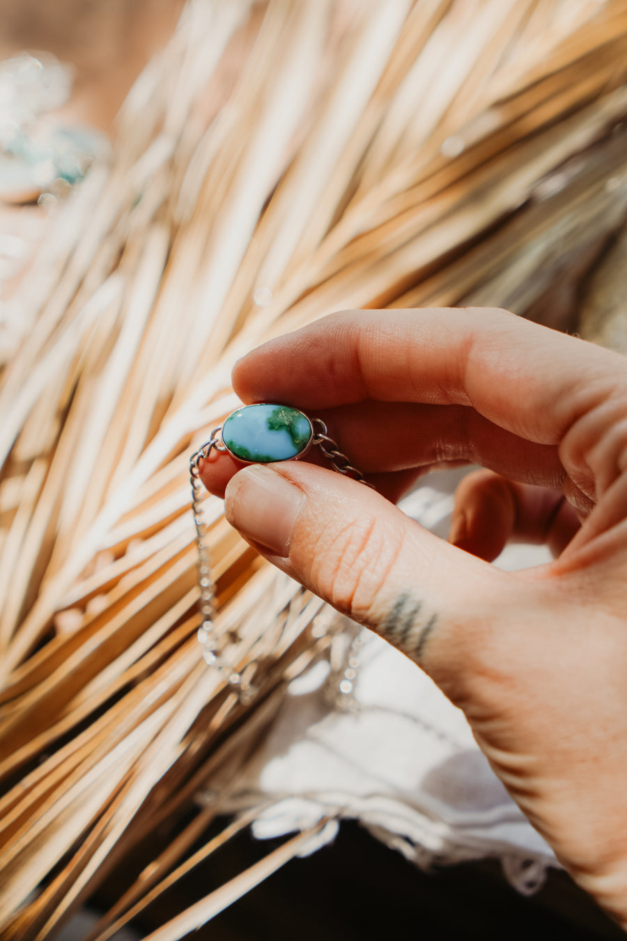 Anklet in Turquoise Mountain Turquoise