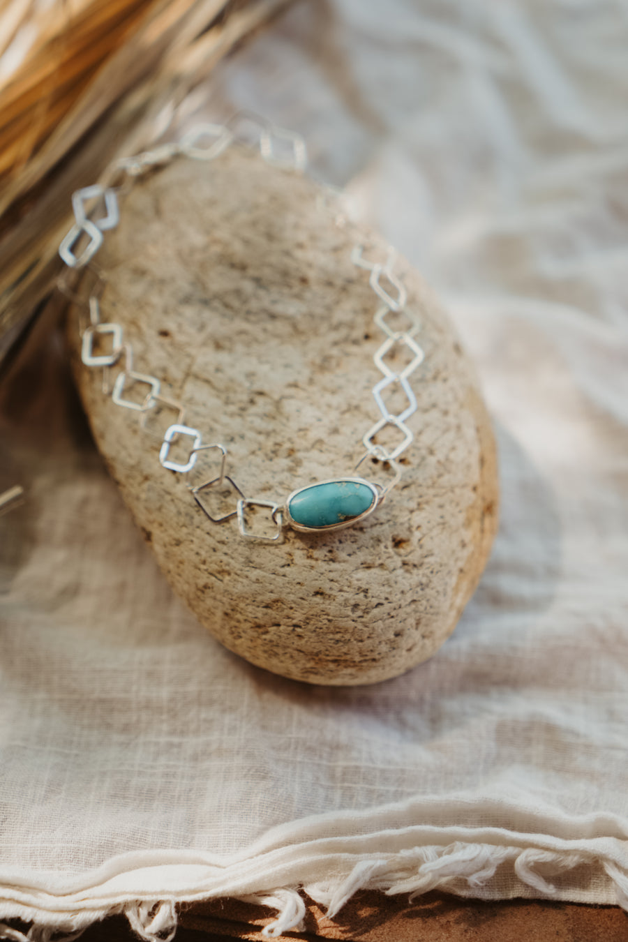 Anklet in Turquoise Mountain Turquoise
