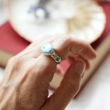 Horizontal Ring in Golden Hills Turquoise (Size 6)