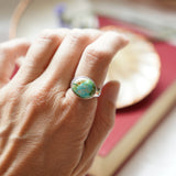 Horizontal Ring in Sonoran Mtn Turquoise (Size 7.5)
