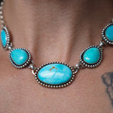 Desert Cloud Choker in Hubei Turquoise