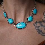 Desert Cloud Choker in Hubei Turquoise